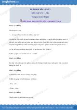 Đề số 5 - Đề kiểm tra học kì 1 (Đề thi học kì 1) - Ngữ văn 8